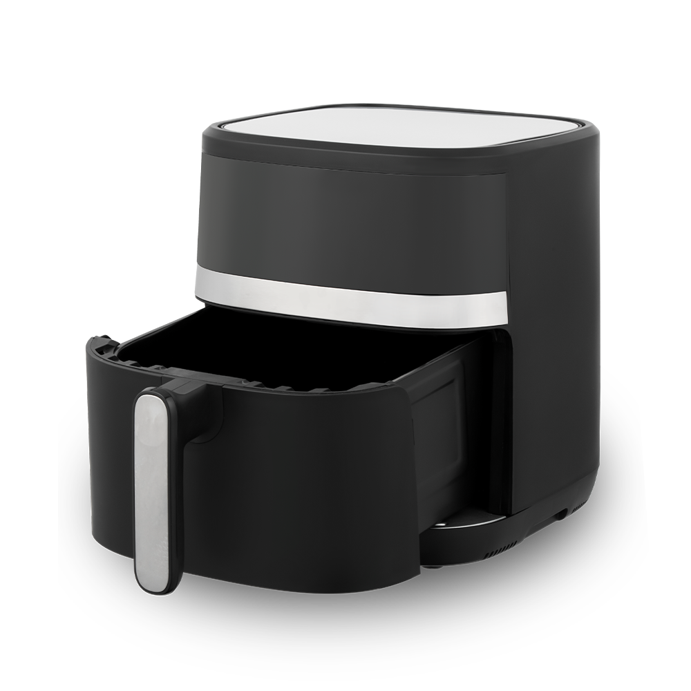 Elegant hvid og sort digital touchscreen Air Fryer