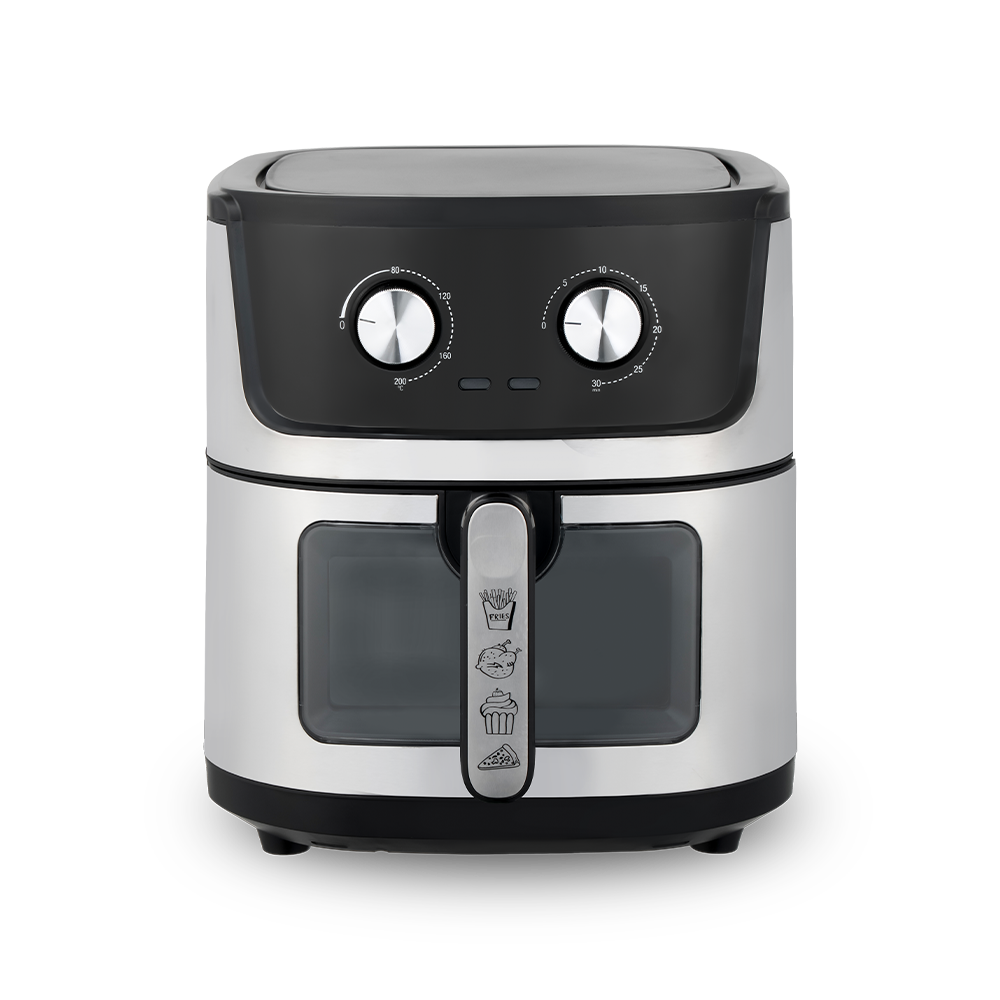 Rotary Control Synlig Air Fryer med stor kapacitet